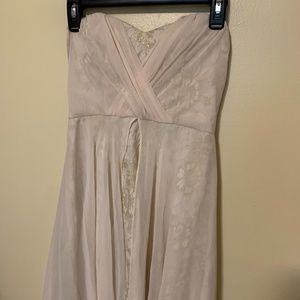 Cream dress never worn with lace detail and overlay